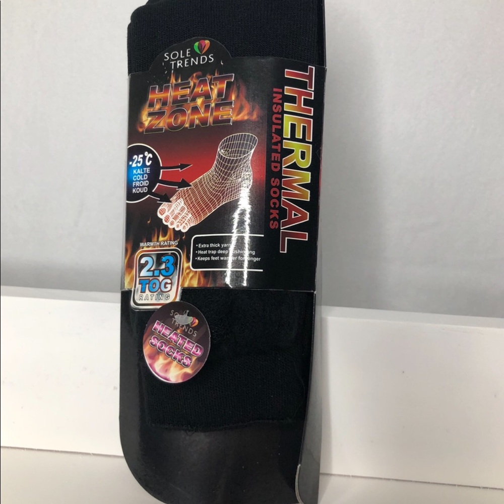 Sole Trends Black Thermal Socks